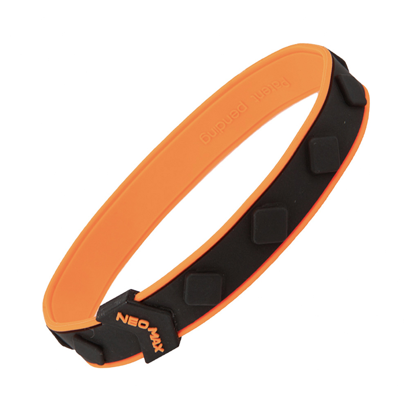 Neo Max 12 Magnetic Ankle Band - Orange and Black